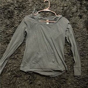 No Boundaries Gray Long Sleeve Hoodie Sweatshirt